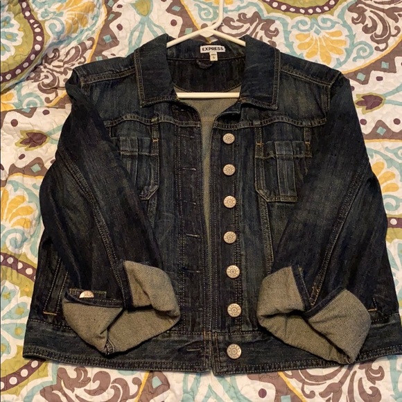 Express Crop Jean Jacket - Picture 2 of 3